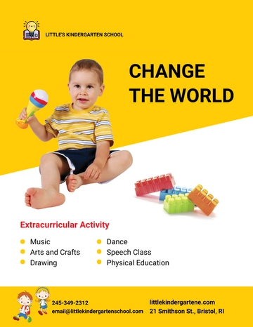 Free Kindergarten School Flyer Template to Edit Online Free Kindergarten School Flyer Template to Edit Online