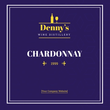 Free Wine Club and Restaurant Label Template to Edit Online