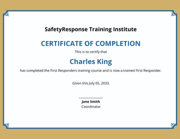 Free Training Academy Certificate Template to Edit Online