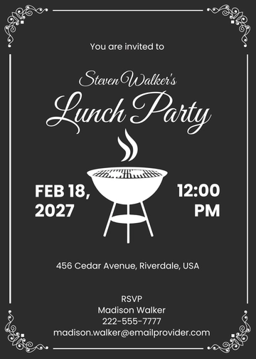 Free Vintage Lunch Invitation Template to Edit Online