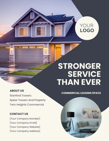 Free Commercial Property Flyer Template to Edit Online