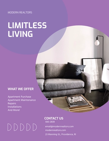 Free Condo/Apartment Vacation Rental Flyer Template to Edit Online