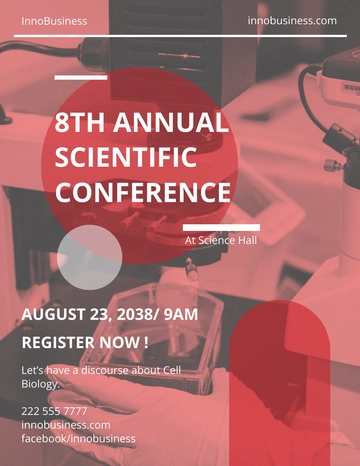 Free Scientific Conference Flyer Template to Edit Online