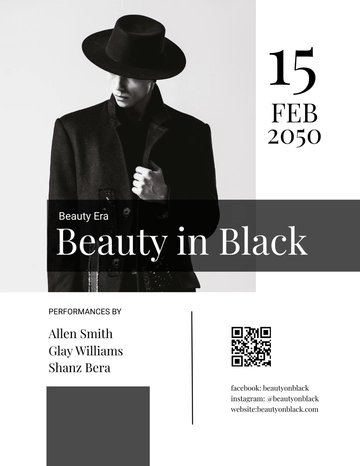 Free Glamour Fashion Flyer Template to Edit Online