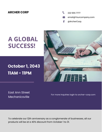 Free Global Business Flyer Template to Edit Online