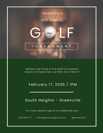 Free Golf Club Flyer Template to Edit Online