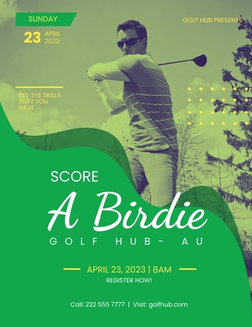 Free Golf Day Flyer Template to Edit Online