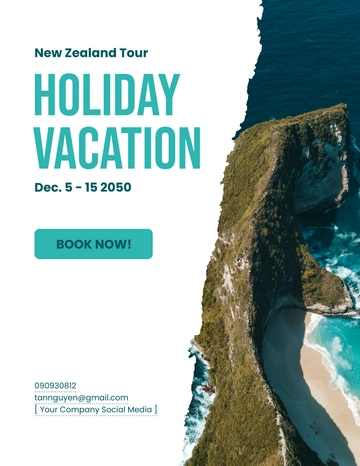 Free Holiday Travel Flyer Template to Edit Online