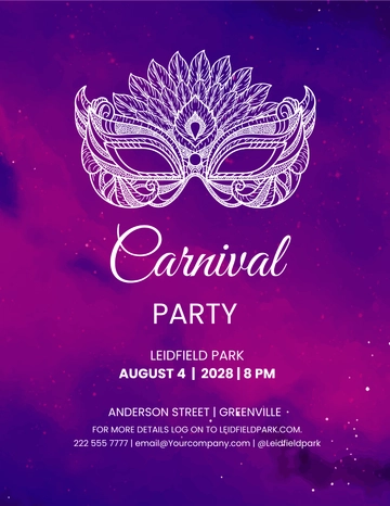 Free Mardi Gras Carnival Flyer template to Edit Online