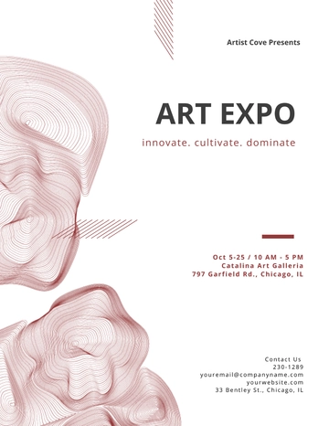 Free Minimal Artistic Flyer Template to Edit Online