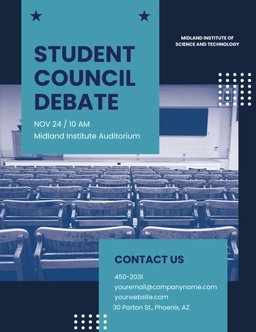 Free Student Council Flyer Template to Edit Online