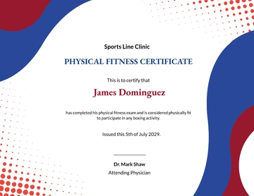 Free Boxing Fitness Certificate Template to Edit Online