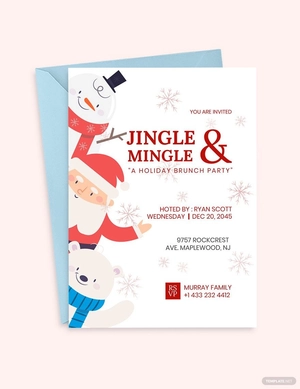 Christmas Brunch Invitation Template