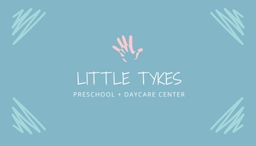 Free Preschool Business Card Template to Edit Online