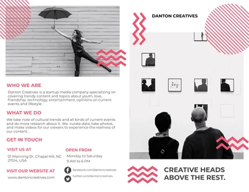 Free Creative Recruitment Bi-Fold Brochure Template to Edit Online