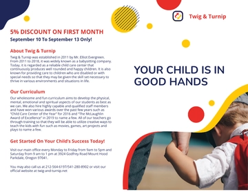 Free Twig & Turnip Bi-Fold Brochure Template to Edit Online