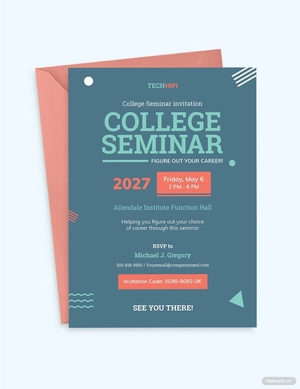 College Seminar Invitation Template