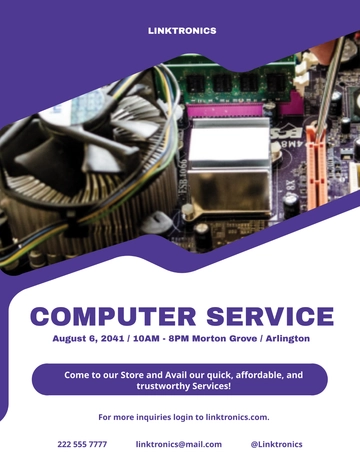 Free Computer Repair Services Flyer Template to Edit Online