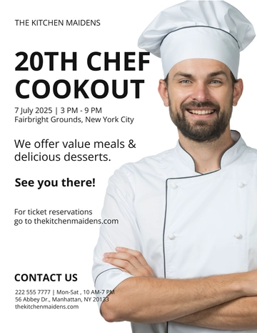 Free Chef Cookout Flyer Template to Edit Online Free Chef Cookout Flyer Template to Edit Online