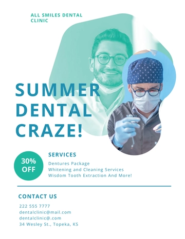 Free Clinic Promo Flyer Template to Edit Online