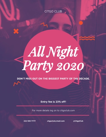 Free Club Vibes Flyer Template to Edit Online
