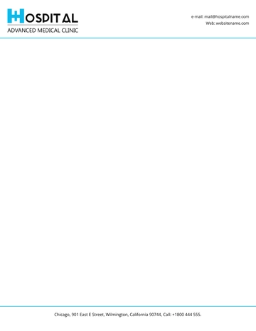 Free Editable Hospital Letterhead Template to Edit Online