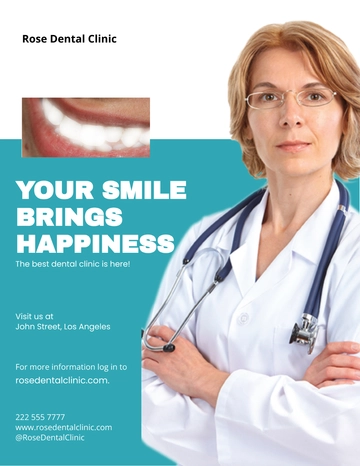 Free Editable Dental Care Flyer Template to Edit Online