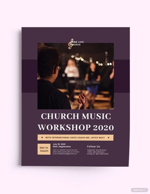 Church Music Workshop Flyer Template