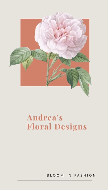 Free Isabella Floral Business Card Template to Edit Online