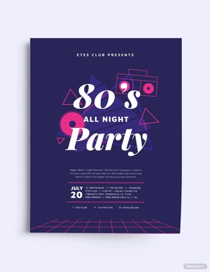 Classics 80s party Flyer Template