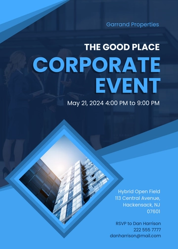 Free Corporate Business Event Invitation Template to Edit Online | Template.net