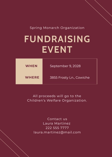 Free Fundraiser Invitation Template to Edit Online