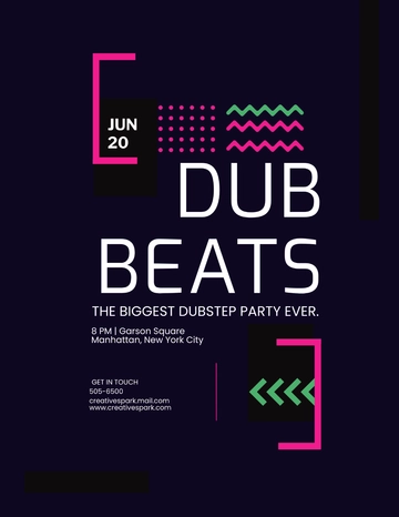 Free Dubstep Flyer Template to Edit Online