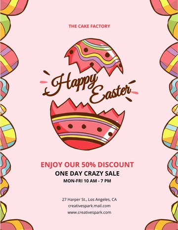 Free Easter Day Flyer Template to Edit Online