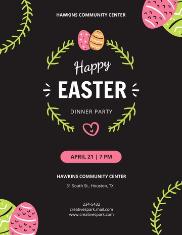 Free Easter Party Flyer Template to Edit Online