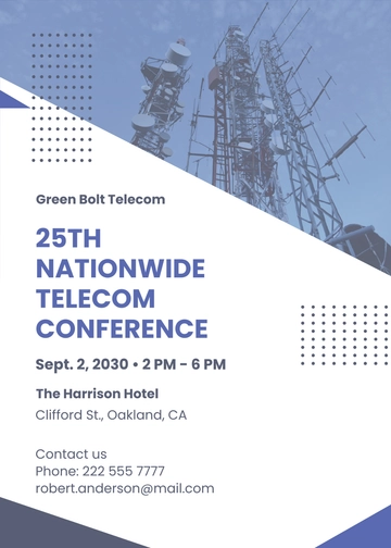 Free Corporate Conference Invitation Template to Edit Online