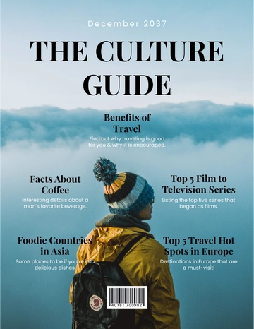 Free Culture Magazine Template to Edit Online