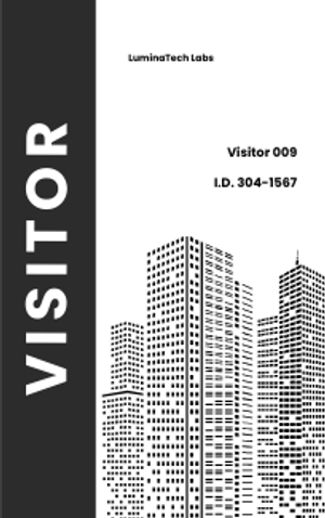 Free Visitor Access ID Card Template to Edit Online