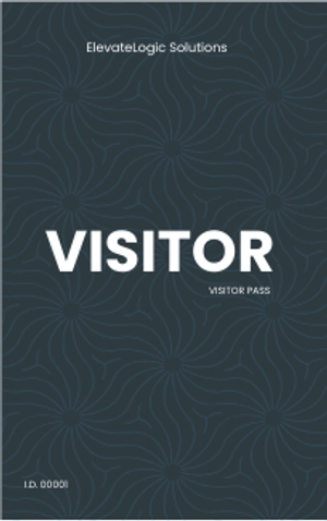 Free Visitor Pass ID Card Template to Edit Online