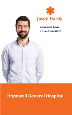 Free Ambulance ID Card Template to Edit Online