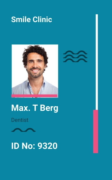 Free Clinic ID Card Template to Edit Online