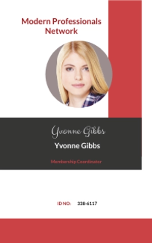 Free Modern Membership ID Card Template to Edit Online