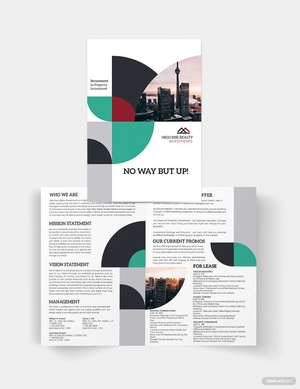 Commercial Real Estate Investor Bi-Fold Brochure Template