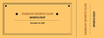 Free Vintage Sports Ticket Template to Edit Online