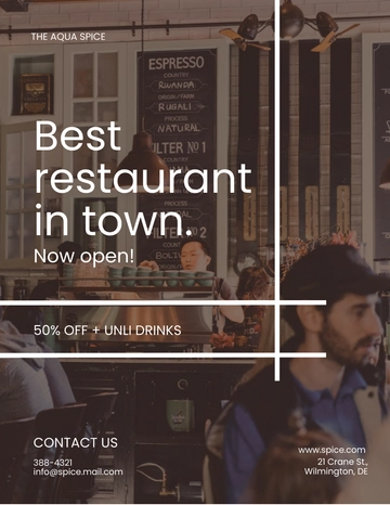 Free Restaurant Promotion Flyer Template to Edit Online