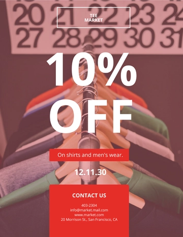 Free Sale Promotion Flyer Template to Edit Online
