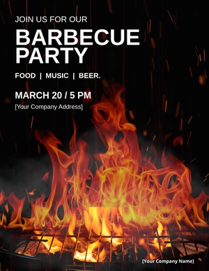 Free Barbecue Grill Restaurant Flyer Template to Edit Online