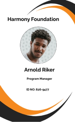 Free NGO ID Card Template to Edit Online