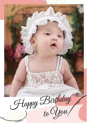Free Photo Birthday Card Template to Edit Online
