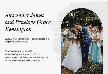 Free Vintage Wedding Details Card Template to Edit Online